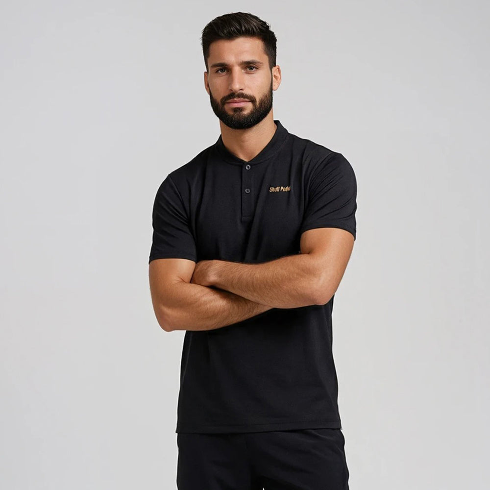 Padel shirt - Black Gold polo