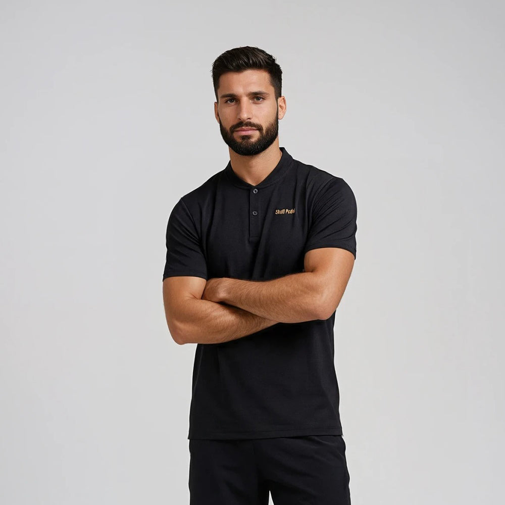 Padel shirt - Black Gold polo