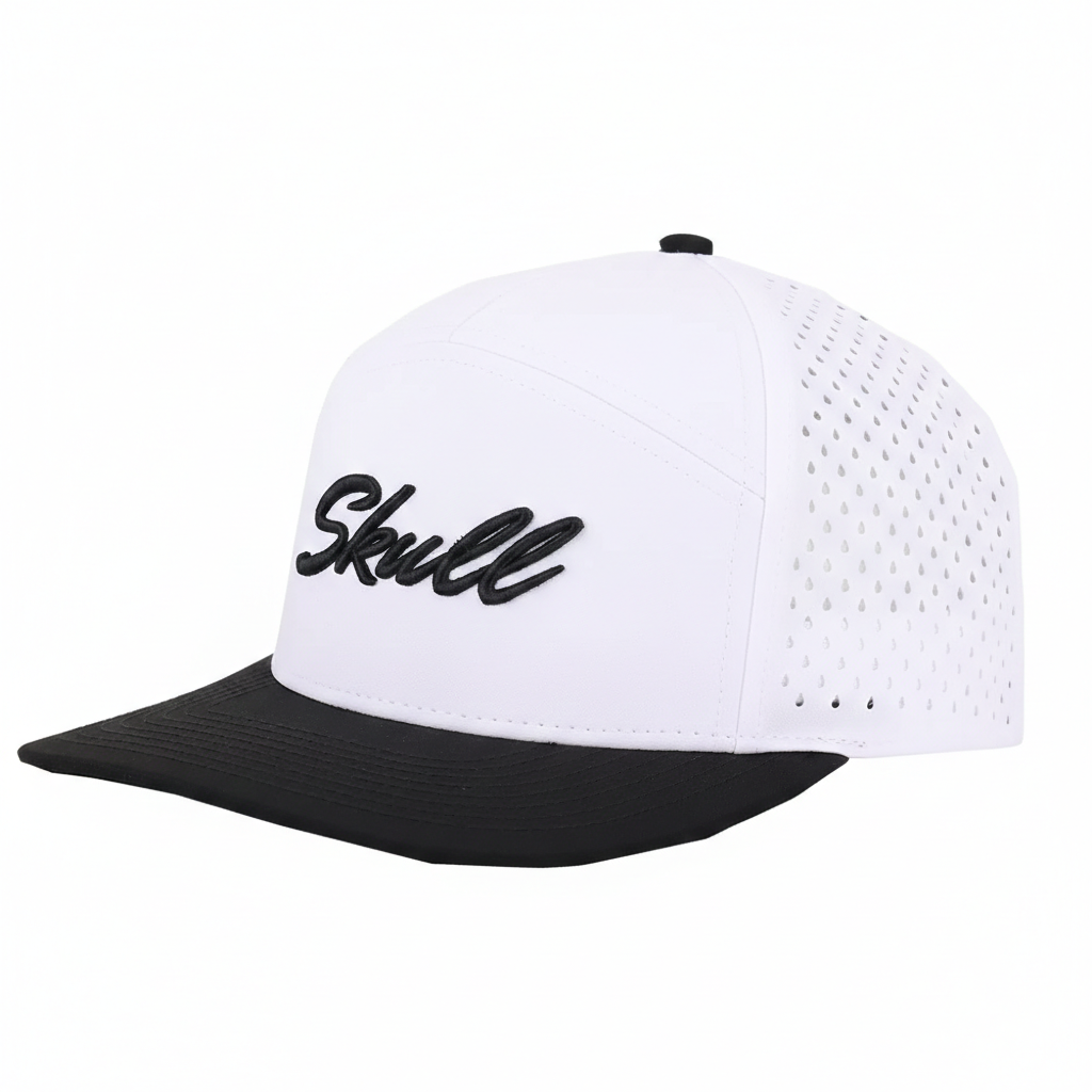 Padel Cap - Retro White Black