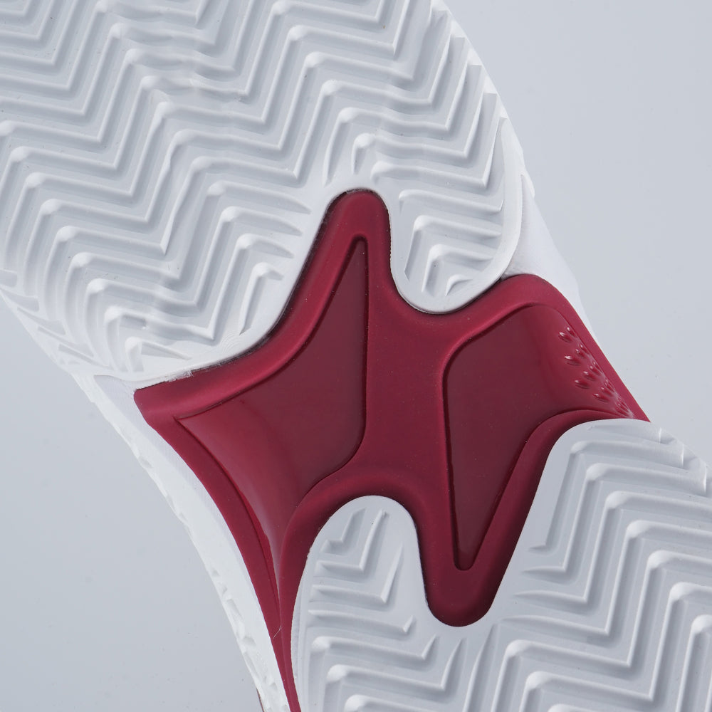 Padelschoenen - Wit Donkerrood