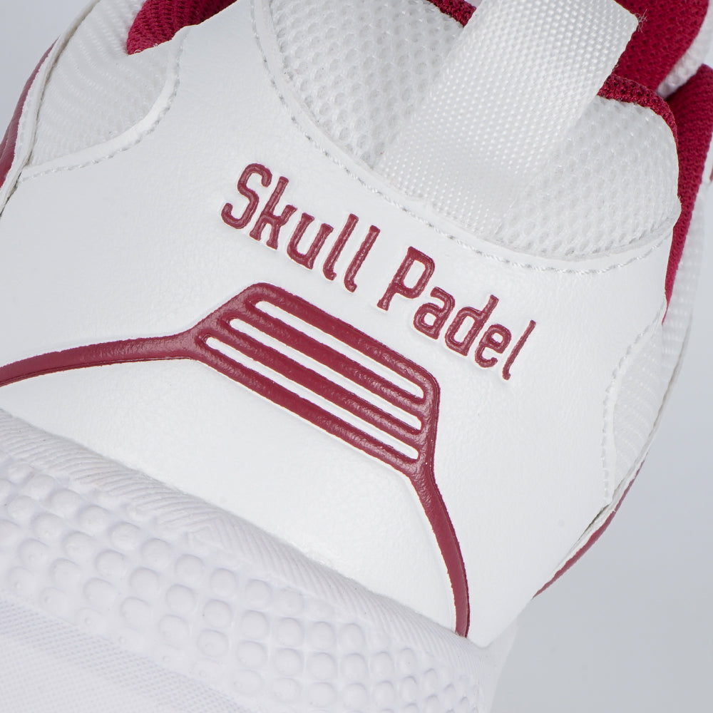 Padelschoenen - Wit Donkerrood