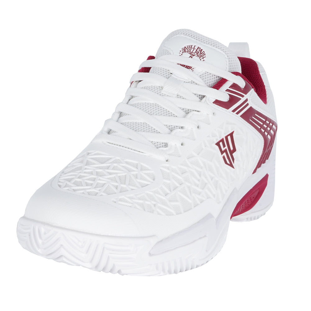 Padelschoenen - Wit Donkerrood