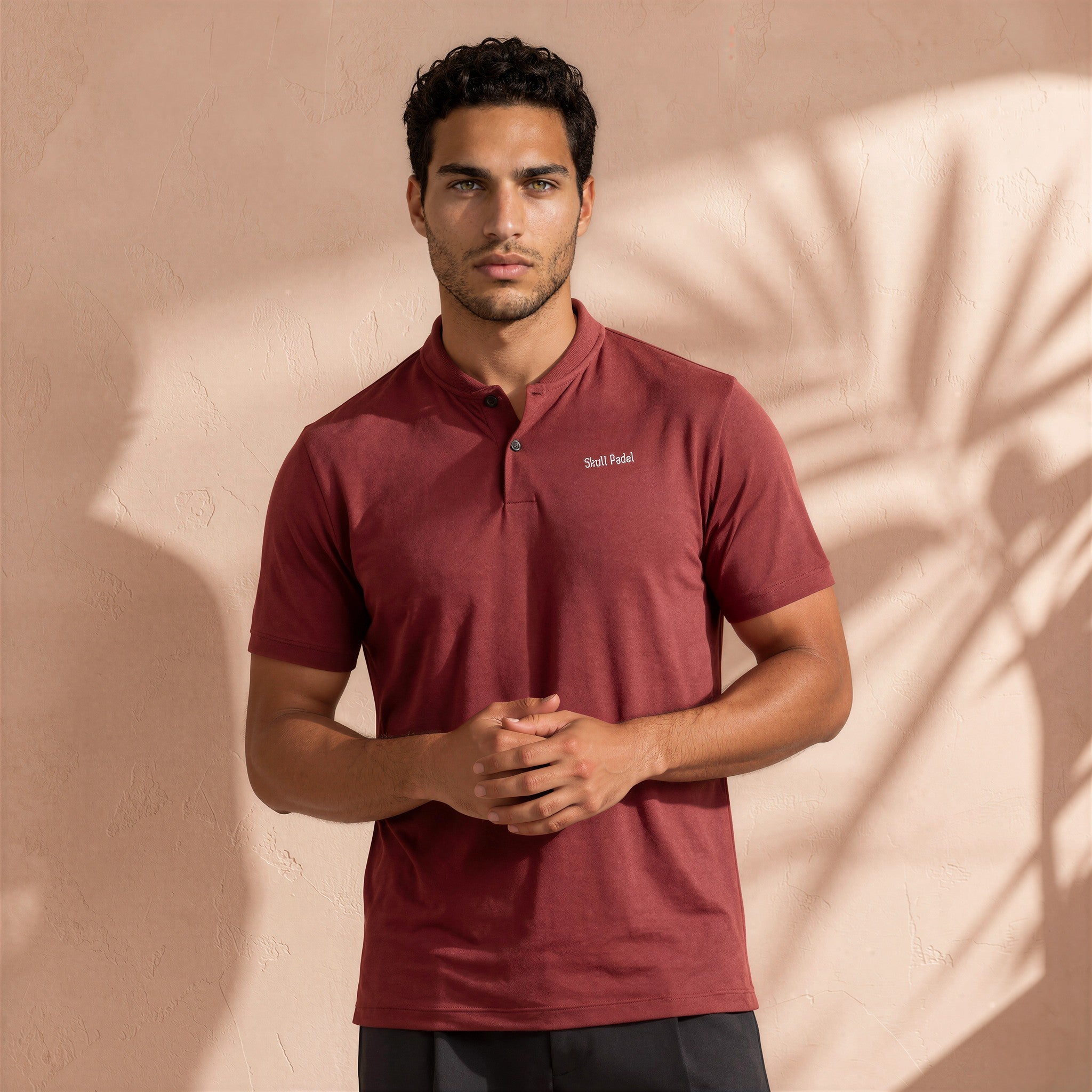 PADEL SHIRT - DARK RED POLO