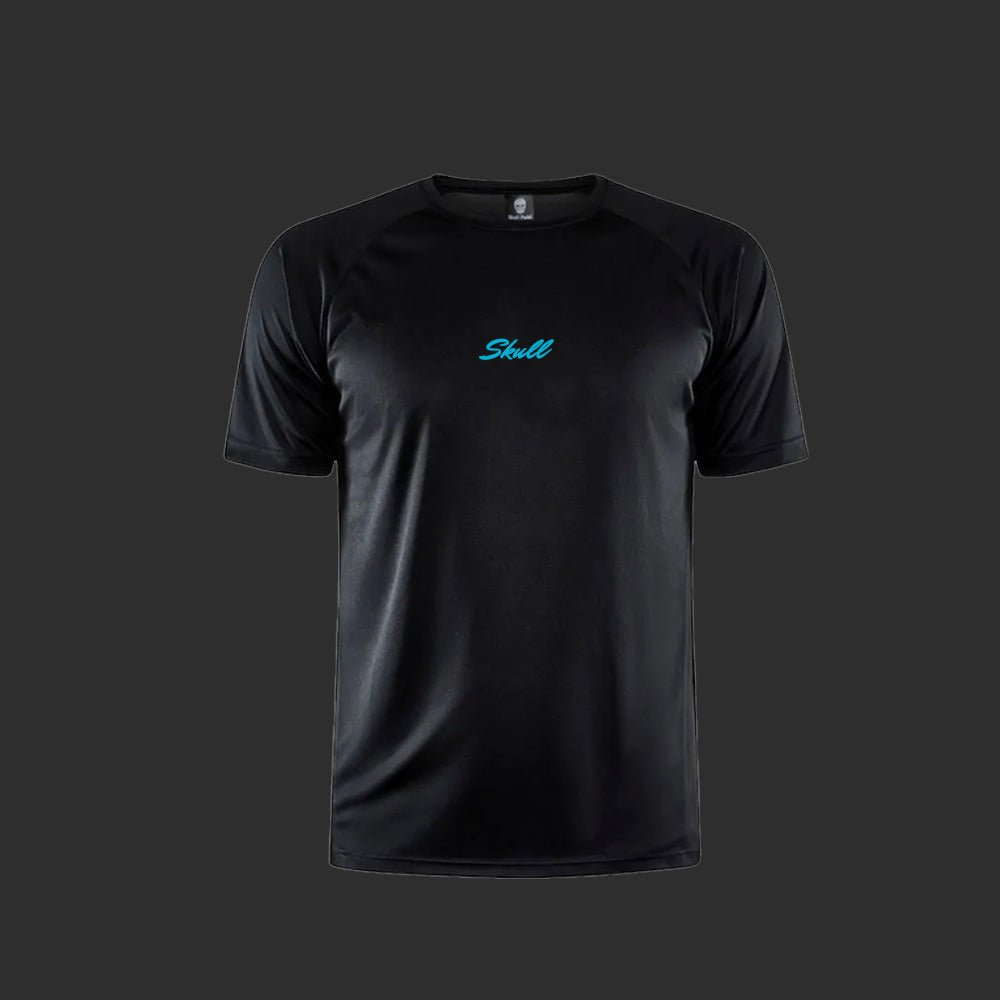 Padel Sportshirt Men - Black Blue - Skull Padel