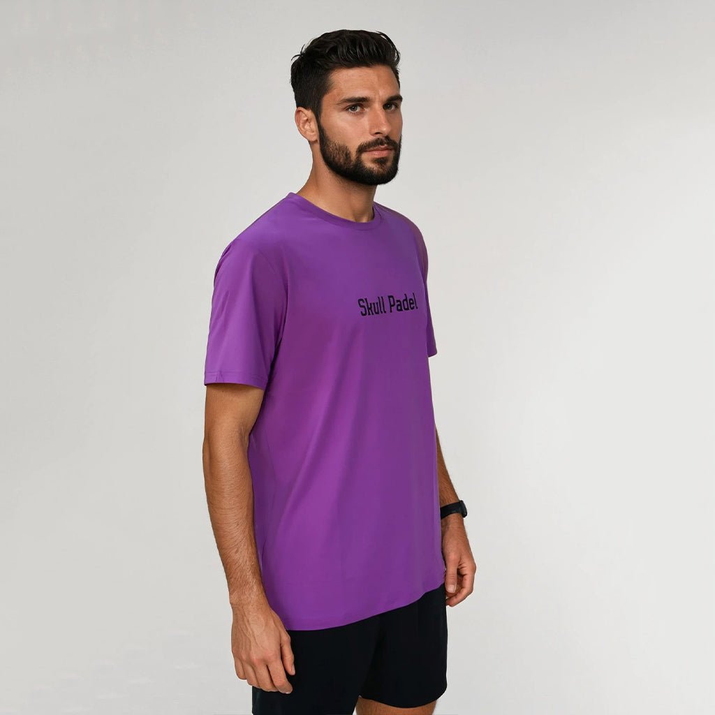Padel Sportshirt Men - Purple - Skull Padel