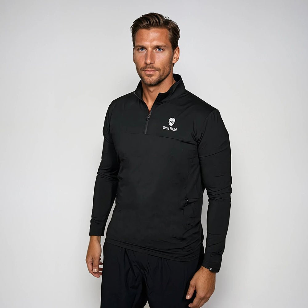 SKULL LONGSLEEVE - BLACK & WHITE - Skull Padel