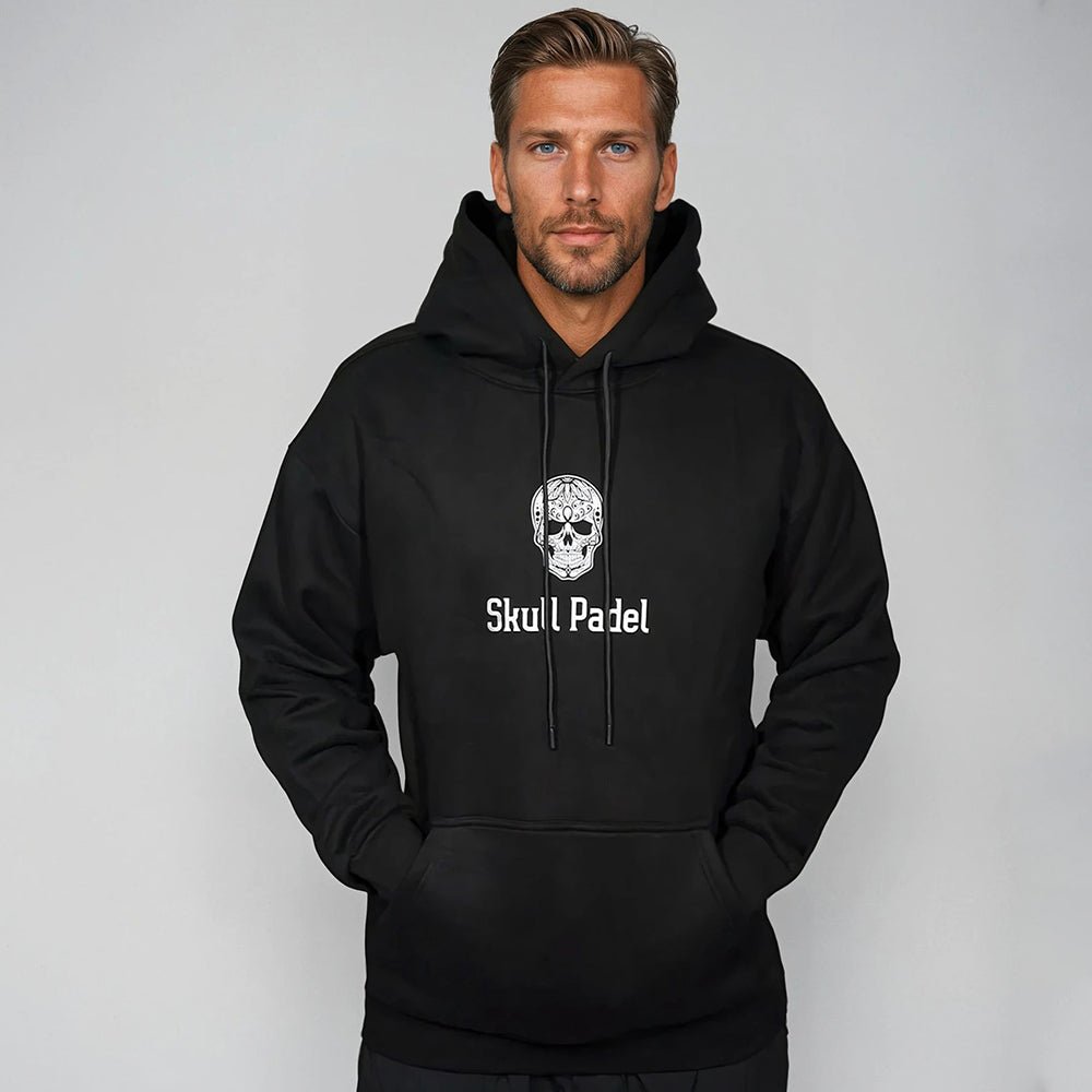 SKULL PADEL HOODIE - BLACK & WHITE - Skull Padel