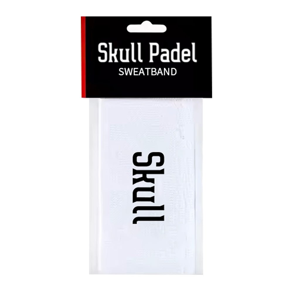 Skull Sweatband - White Black - Skull Padel
