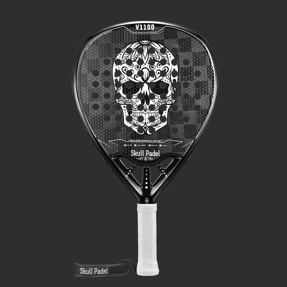 V1100 - BLACK SKULL 18K - Skull Padel
