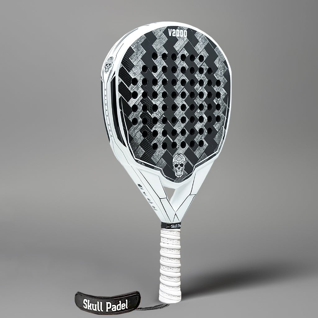 V2000 - White Black 15K - Skull Padel