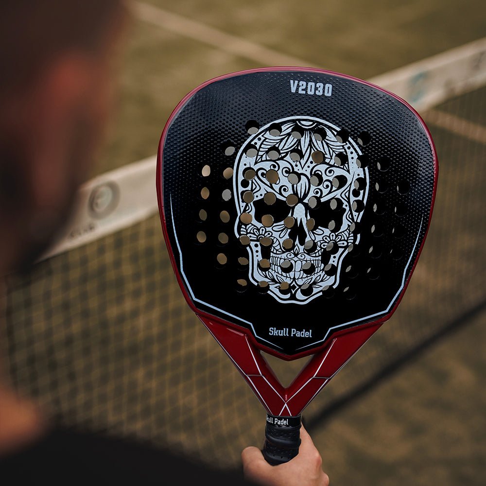 V2030 - Black Red 15K - Skull Padel