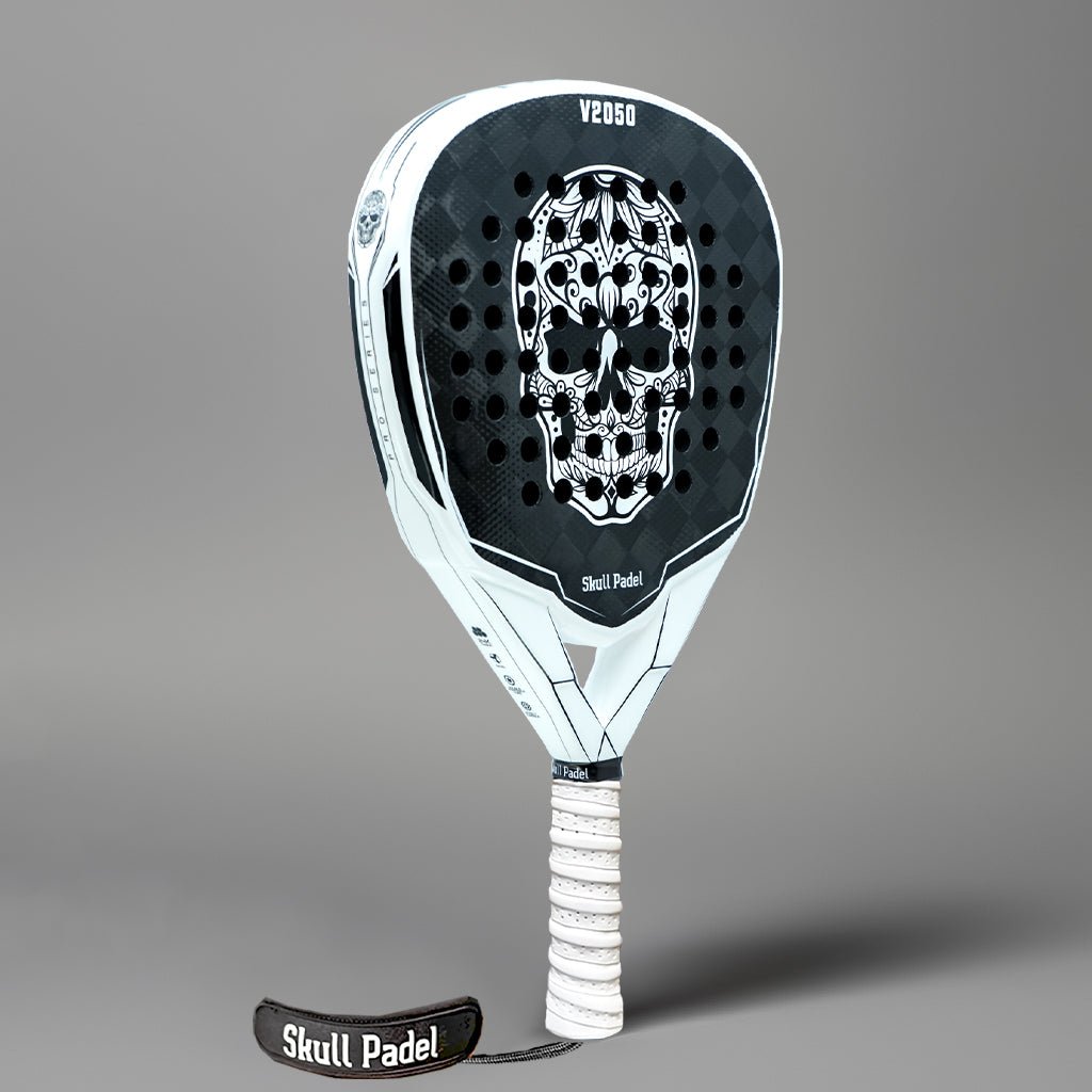 V2050 - White Black 24K - Skull Padel