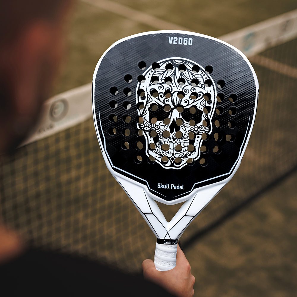 V2050 - White Black 24K - Skull Padel