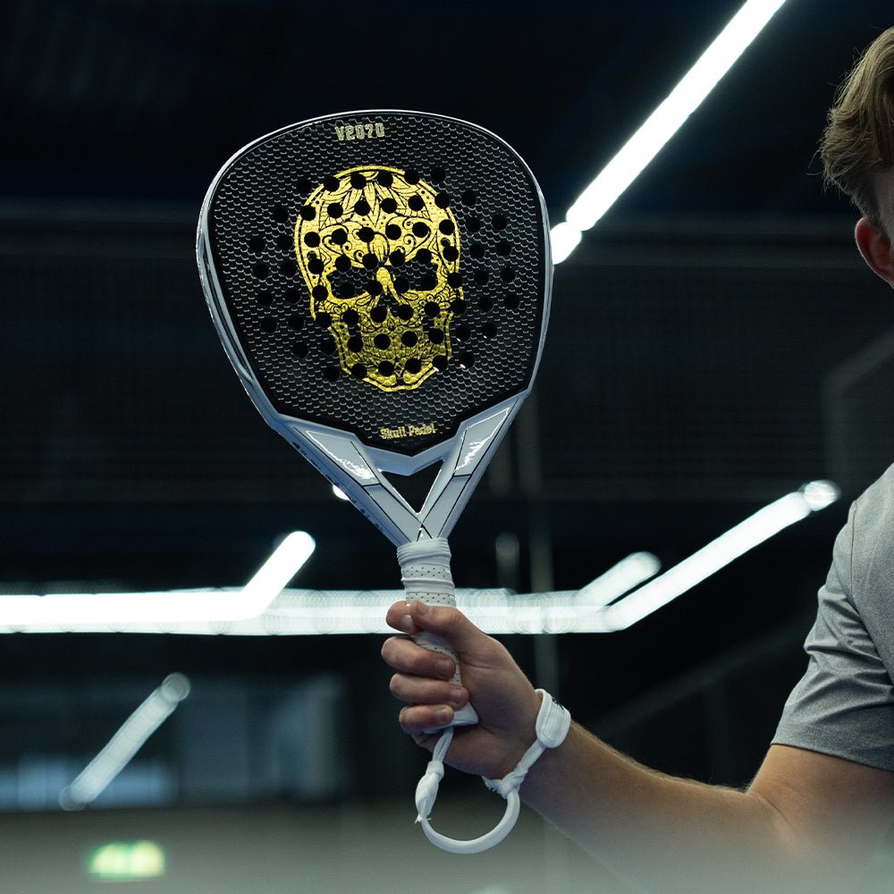 V2070 - White Gold 24K - Skull Padel