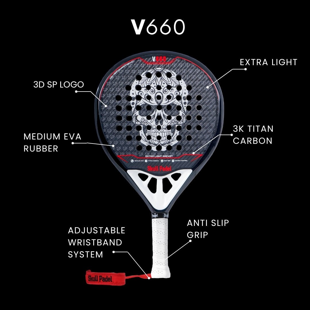 V660 - 3K Titan - Skull Padel
