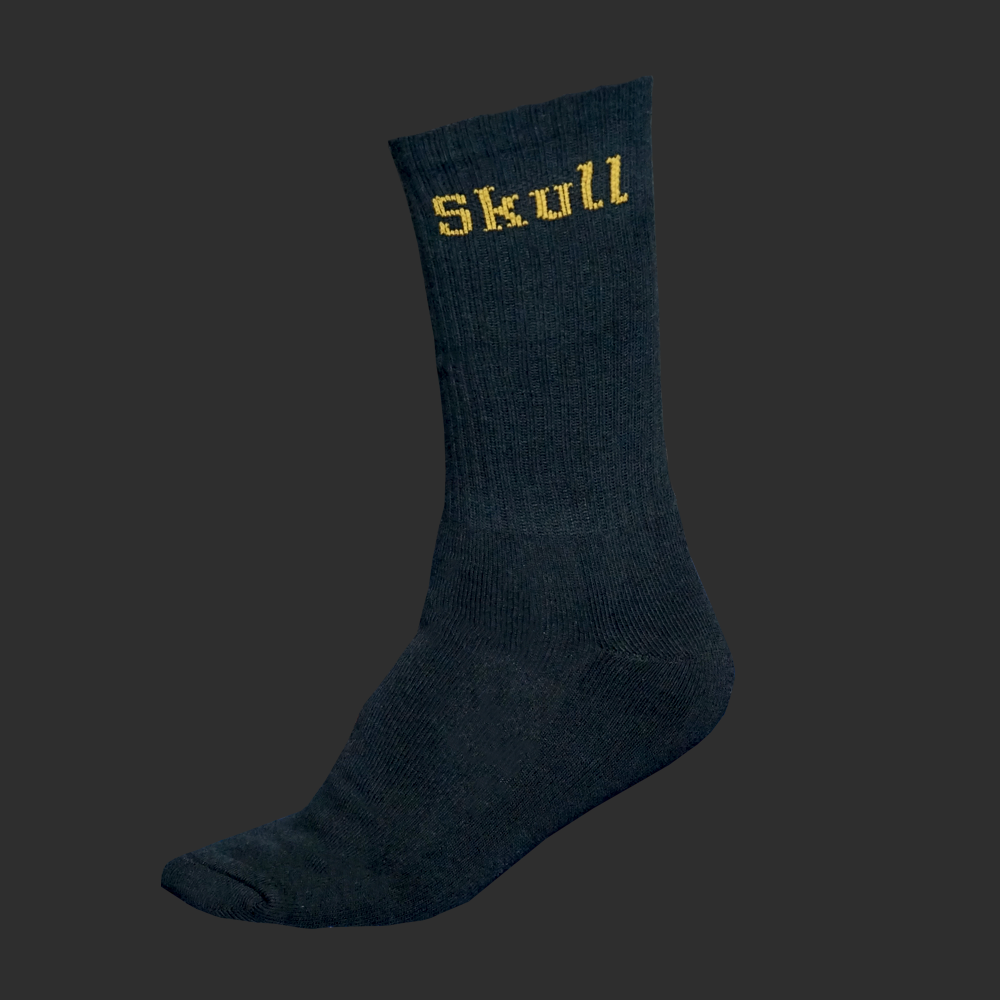 Black Gold Skull Padel Socks (3 Pack)