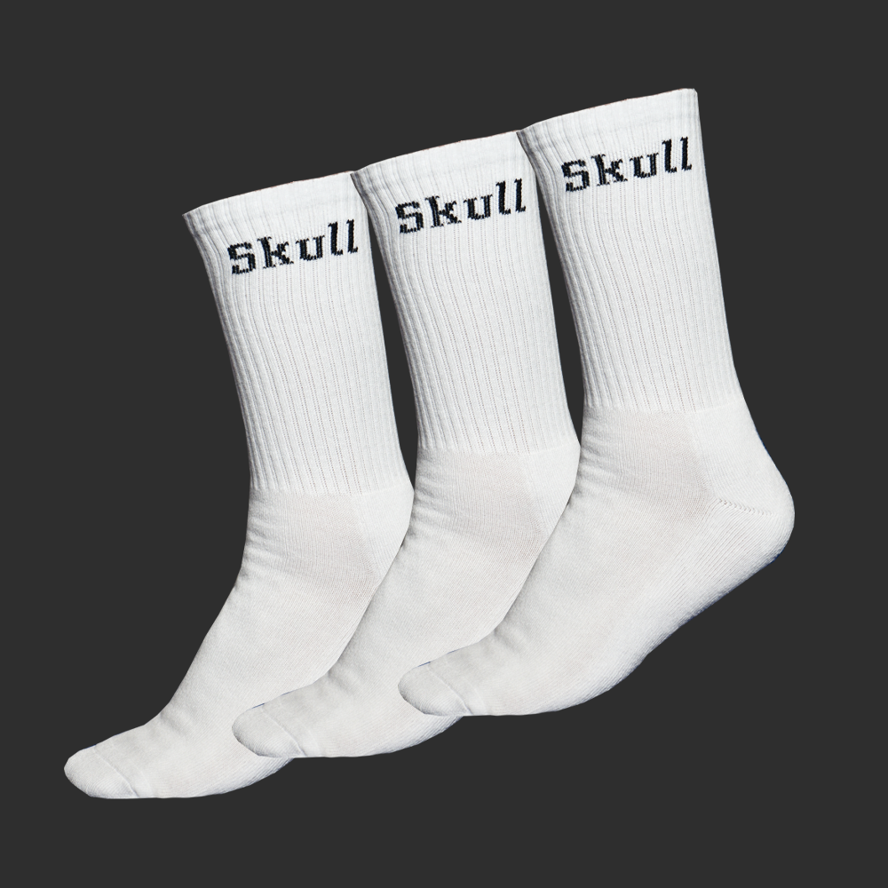 White Skull Padel Socks (3 Pack)