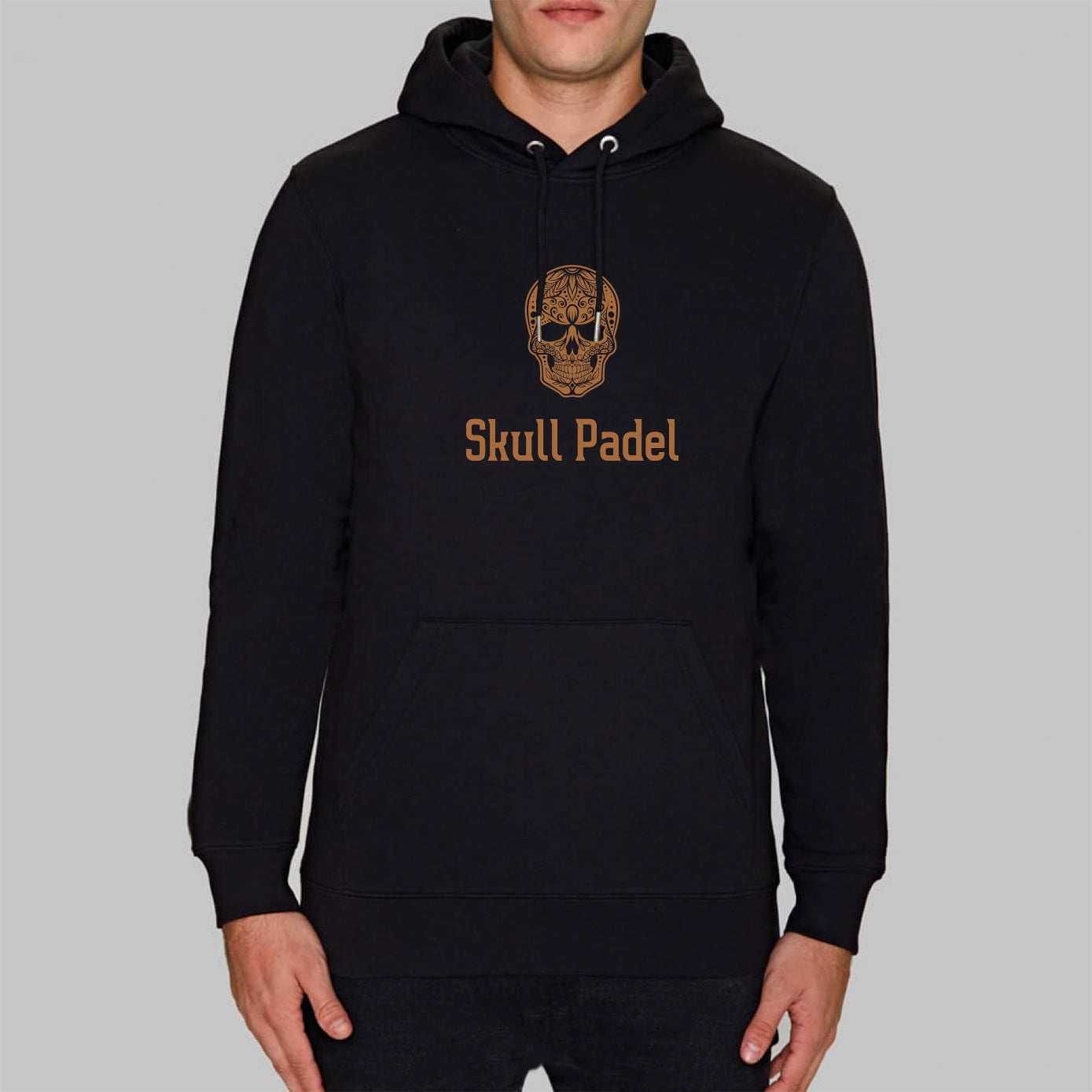 SKULL PADEL HOODIE - BLACK & GOLD