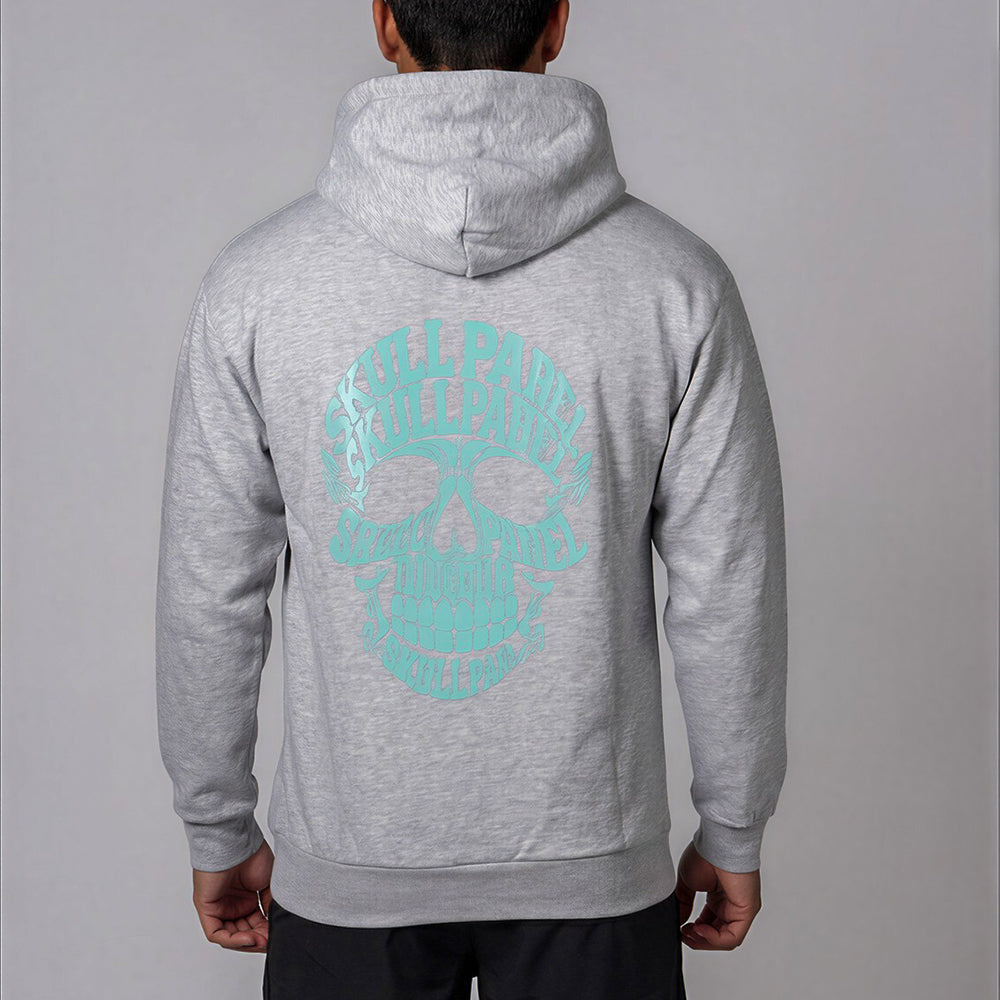 SKULL HOODIE - GRIJS