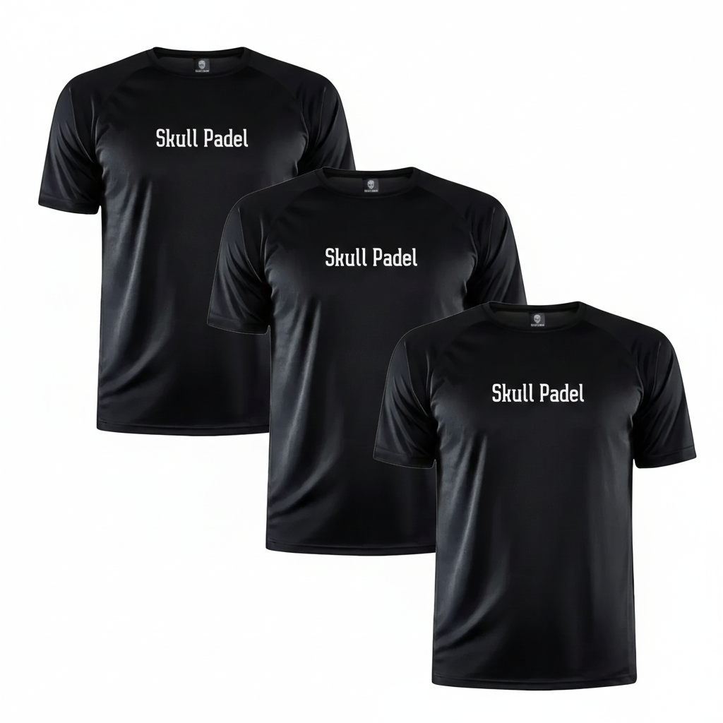 3 Pack: Padel shirt - Black White
