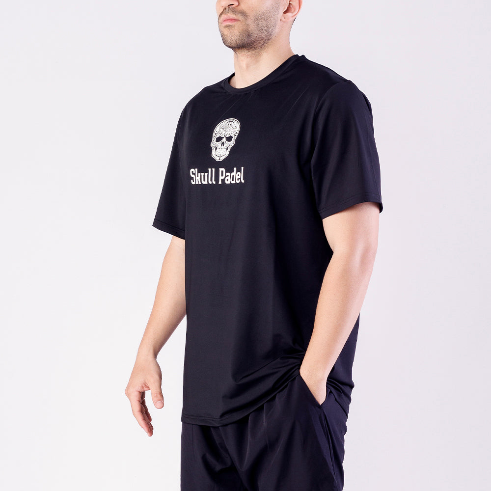 Padel Sportshirt Heren - Zwart Wit
