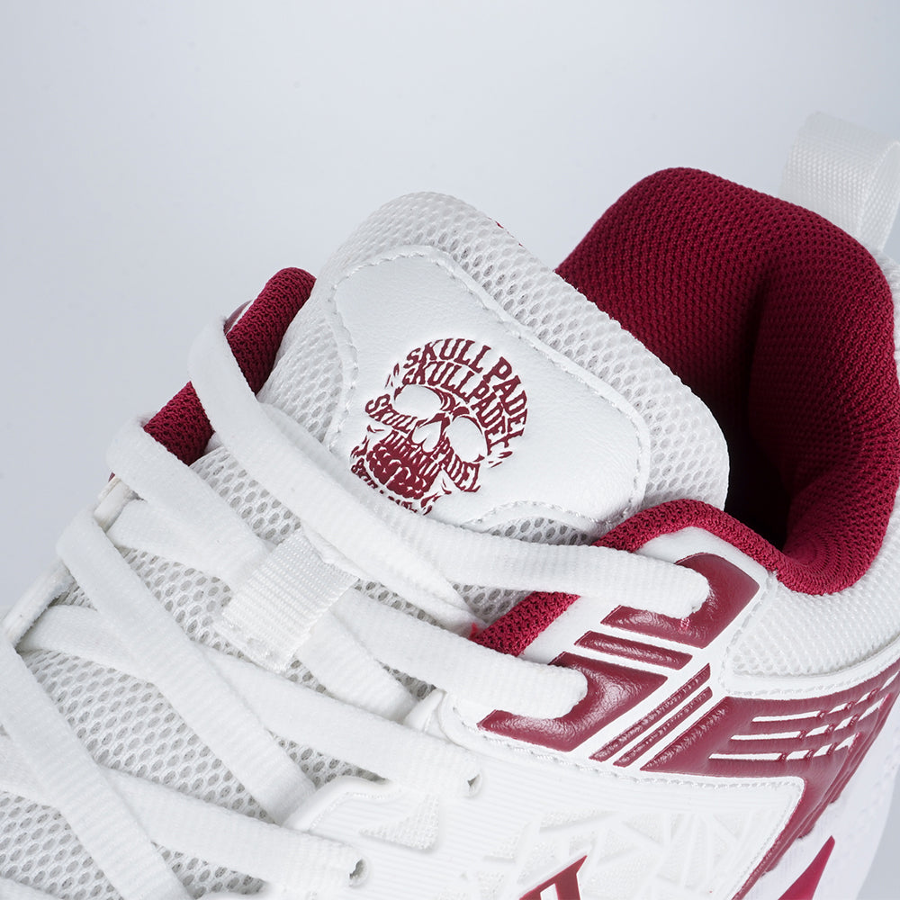 Padelschoenen - Wit Donkerrood