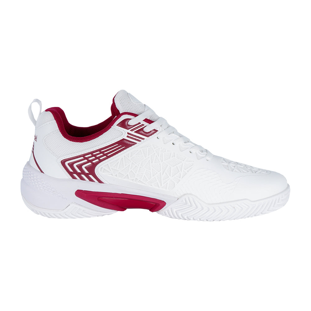 Padelschoenen - Wit Donkerrood
