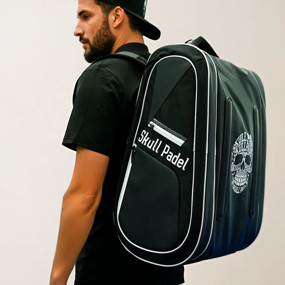 Padel bag XXL - Black & White - Skull Padel