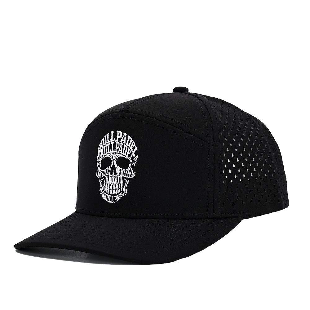 Padel Cap - Black White - Skull Padel