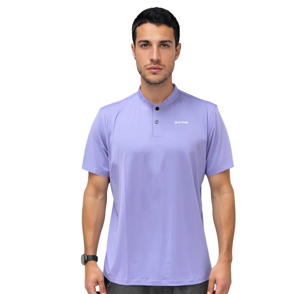 Padel shirt - Purple polo - Skull Padel