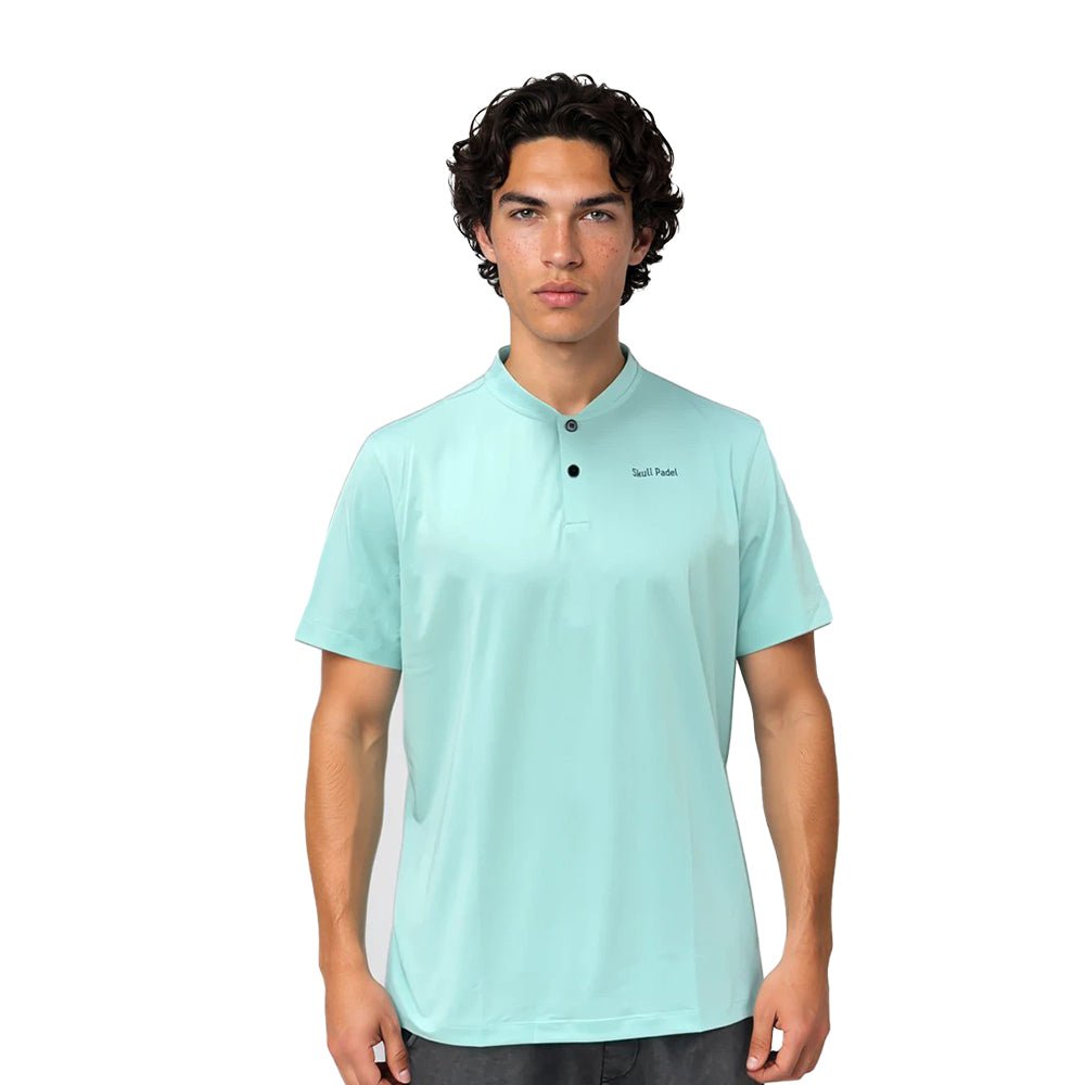 Padel shirt - Turquoise polo - Skull Padel