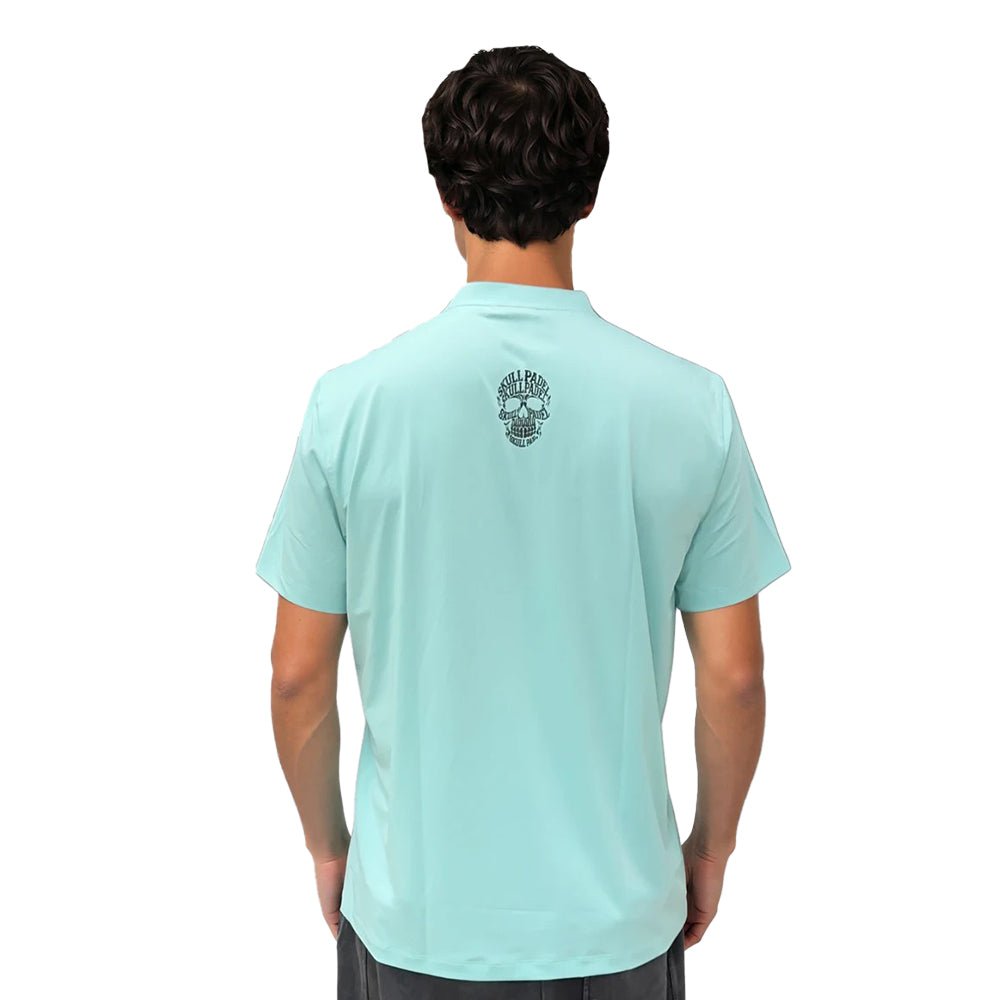 Padel shirt - Turquoise polo - Skull Padel