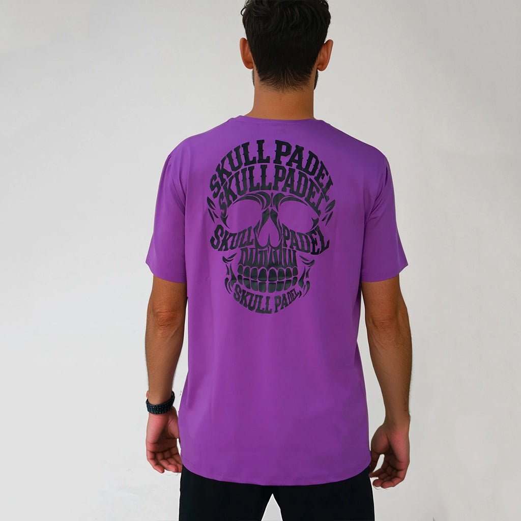 Padel Sportshirt Men - Purple - Skull Padel
