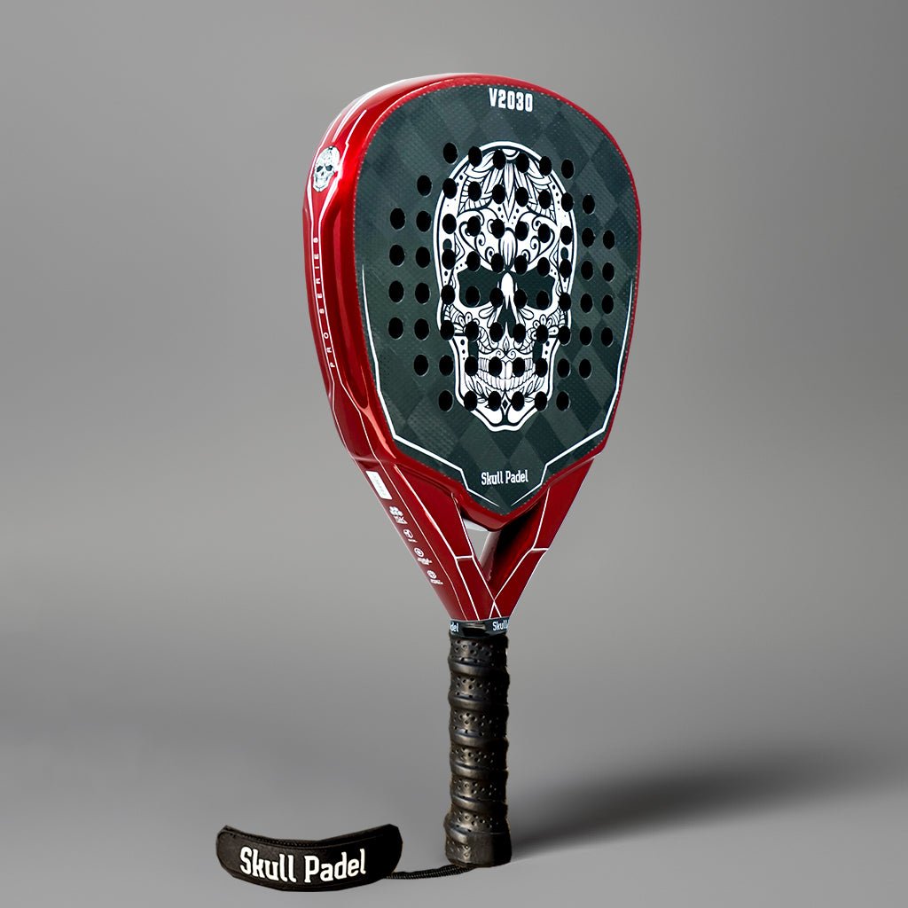 V2030 - Black Red 15K - Skull Padel