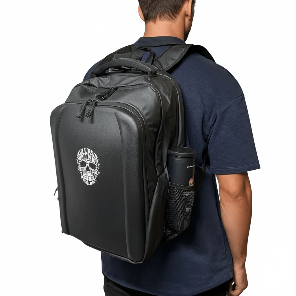 XL Backpack - Black White - Skull Padel